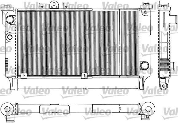 VALEO Radiaator, mootorijahutus Artikli number: 883953 soodsalt