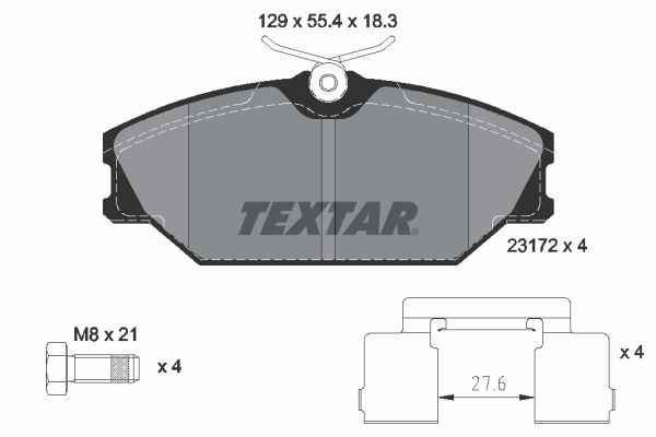 TEXTAR Brake discs and pads set Article number: 89005600 cheaply