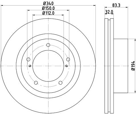 HELLA Bremsecylinder Varenummer: 8AW 355 533-061 billige