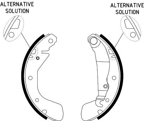 HELLA Brake Shoe Set Article number: 8DB 355 001-301 cheaply