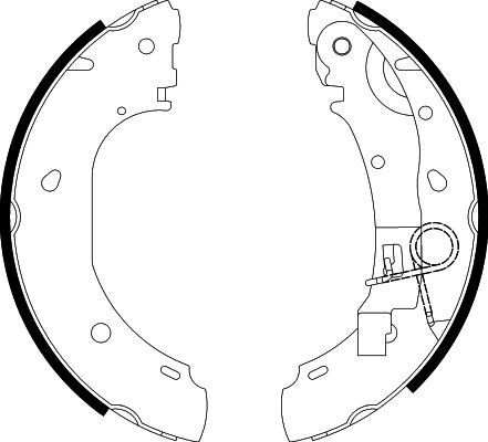HELLA Brake Shoe Set Article number: 8DB 355 002-681 cheaply