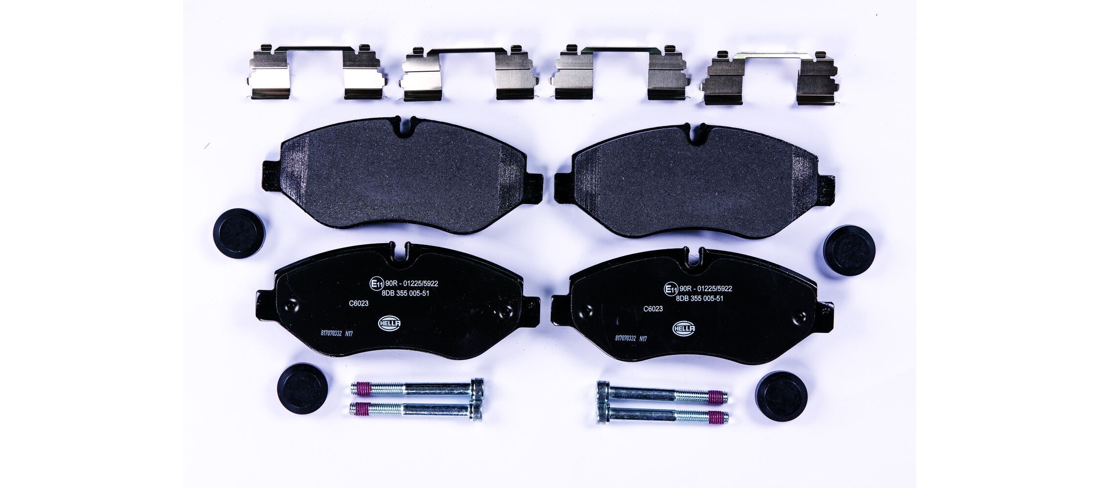 HELLA Brake pad set Article number: 8DB 355 005-511 cheaply