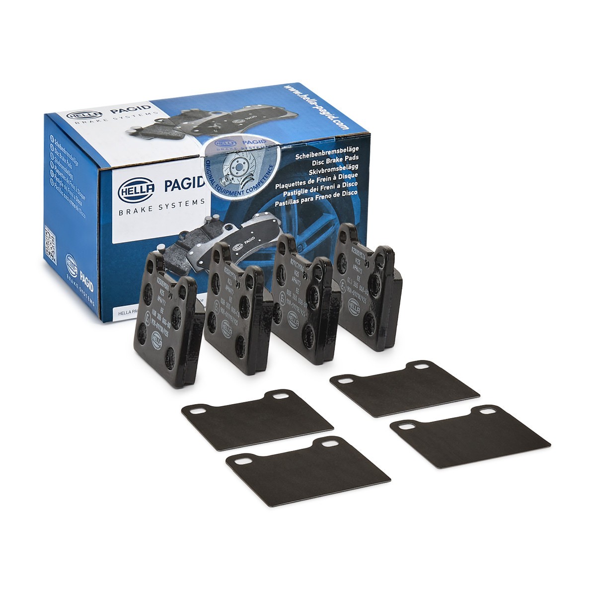 HELLA Brake pad set Article number: 8DB 355 008-801 cheaply