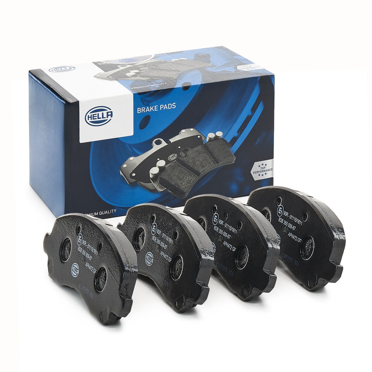 HELLA Brake pad set Article number: 8DB 355 009-671 cheaply