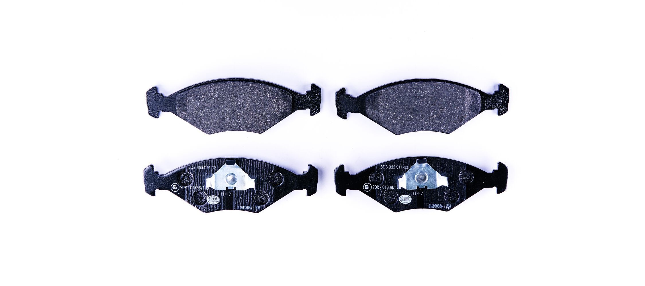 HELLA Brake pad set Article number: 8DB 355 011-031 cheaply