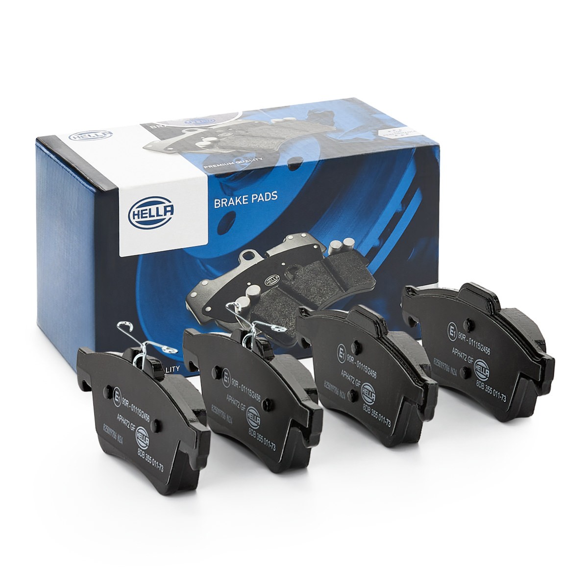 HELLA Brake pad set Article number: 8DB 355 011-731 cheaply