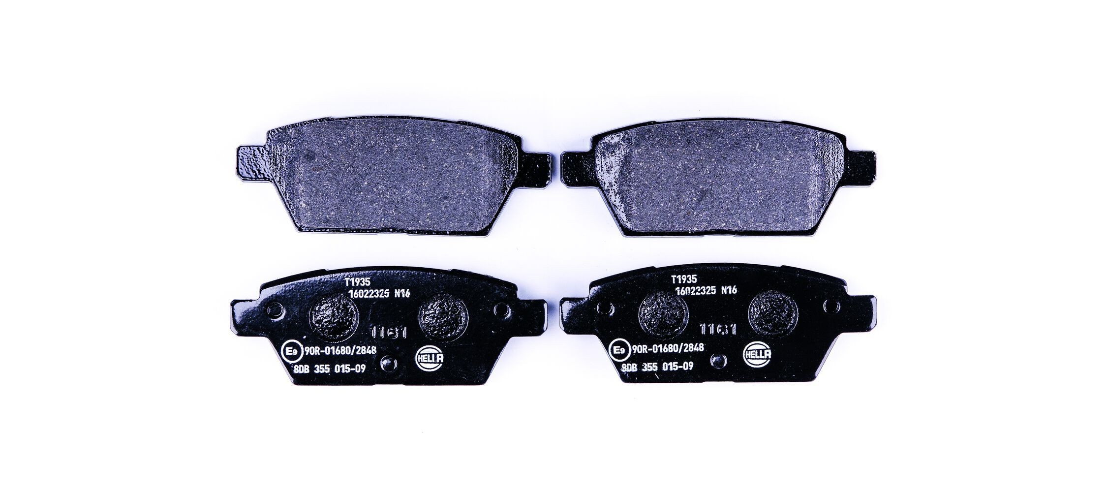 HELLA Brake pad set Article number: 8DB 355 015-091 cheaply