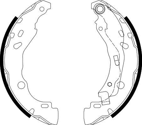 HELLA Kit ganasce freni Numero articolo: 8DB 355 020-081 poco costoso