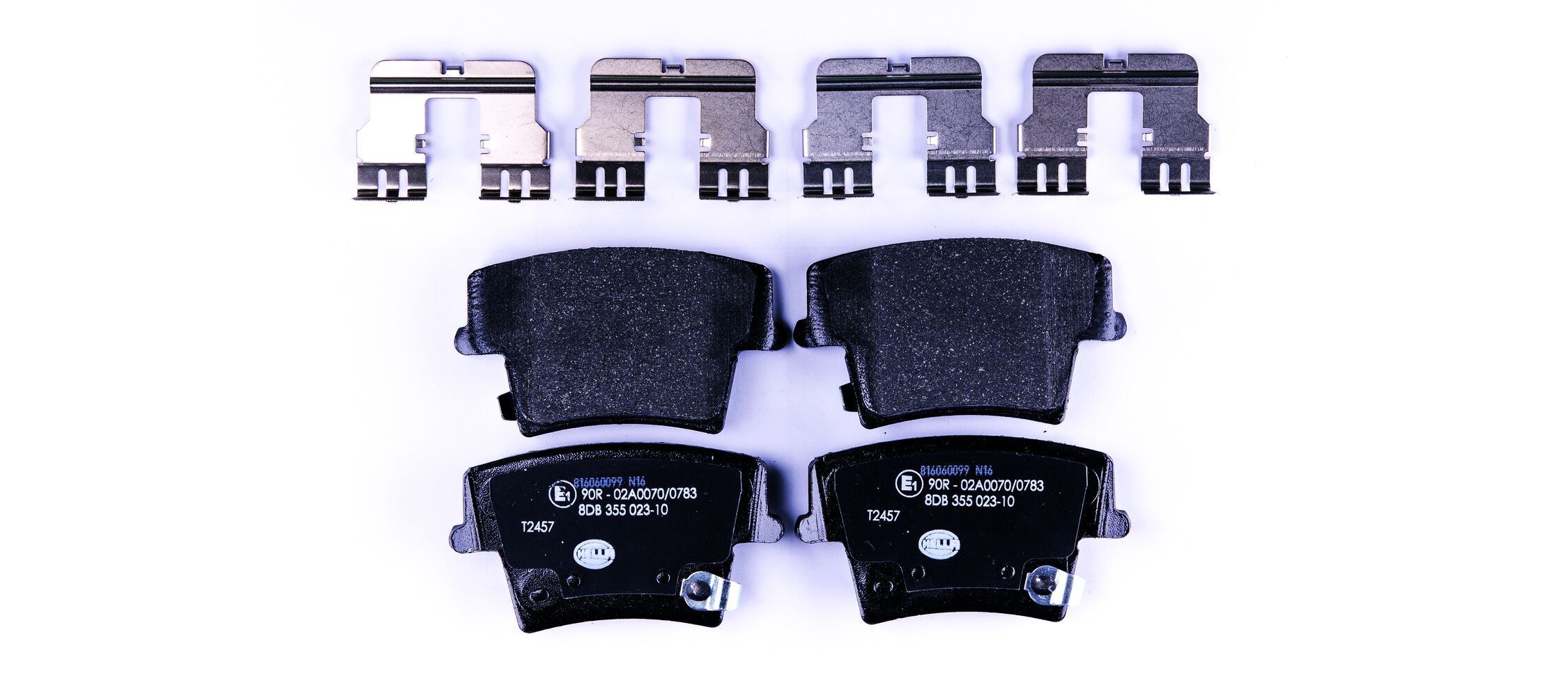 HELLA Brake pad set Article number: 8DB 355 023-101 cheaply