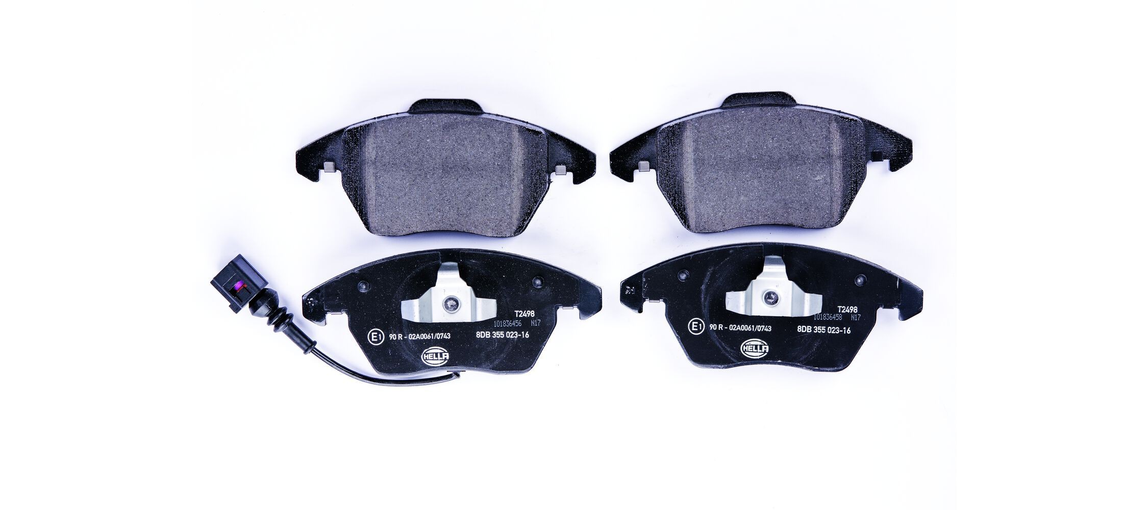 HELLA Brake pad set Article number: 8DB 355 023-161 cheaply