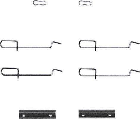 HELLA Accessory Kit, disc brake pads Article number: 8DZ 355 202-341 cheaply
