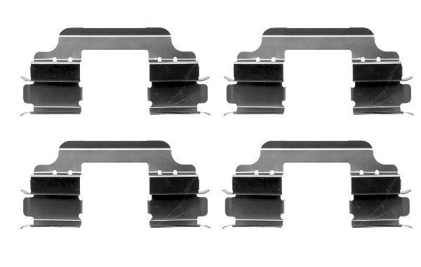 HELLA 8DZ 355 203-141 Monteringssæt til bremseklodser DUSTER 2.0 Hi-Flex (HSA4, HSML) 141 HK Benzin/Ethanol