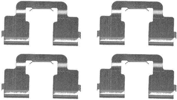 HELLA 8DZ 355 203-341 Monteringssæt til bremseklodser JUMPY 2.0 I (X_RFH) 140 HK Benzin