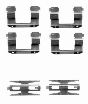 HELLA Accessory Kit, disc brake pads Article number: 8DZ 355 203-921 cheaply