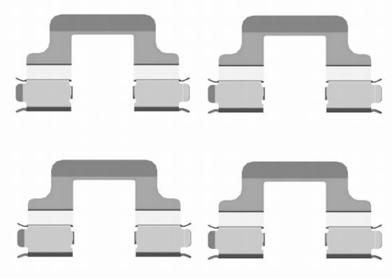 HELLA 8DZ 355 204-101 Lisakomplekt, ketaspiduriklotsid OCTAVIA 2.0 TDI RS 184 HP Diisel 2020
