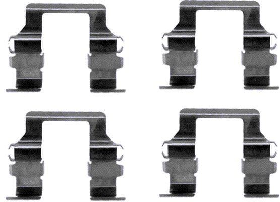 HELLA 8DZ 355 204-991 Lisakomplekt, ketaspiduriklotsid PAJERO 3.0 V6 150 HP Bensiin 2000
