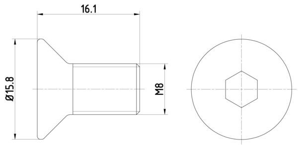 HELLA 8DZ 355 209-061 Kruvi, piduriketas CX-7 2.3 MZR DISI Turbo AWD (ER3P) 260 HP Bensiin 2014