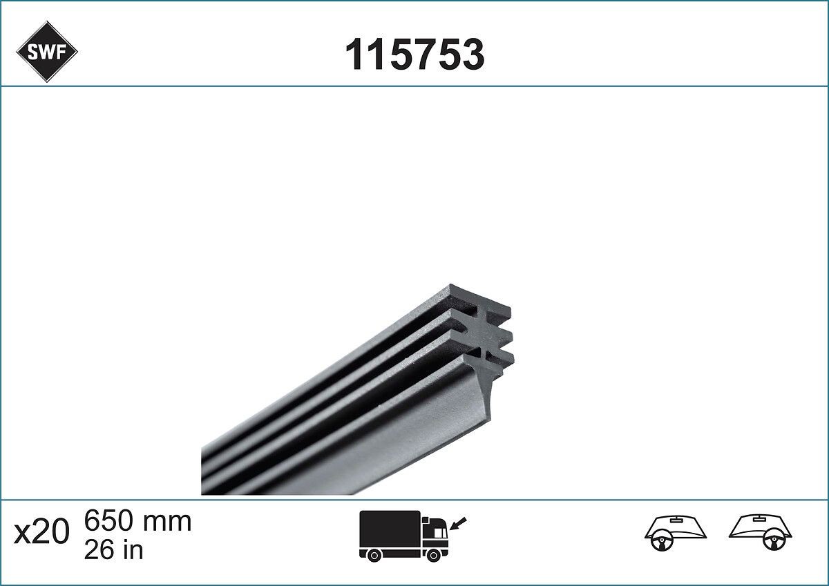 SWF 115753 Viskergummi SCUDO 2.0 JTD 109 HK Diesel 2006