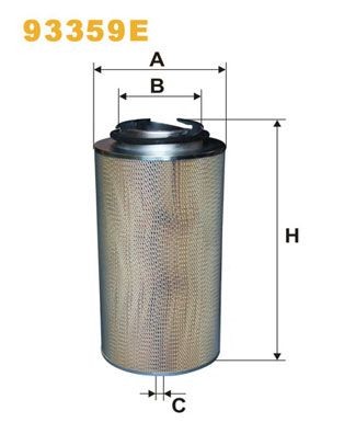 WIX FILTERS Air filter Article number: 93359E cheaply