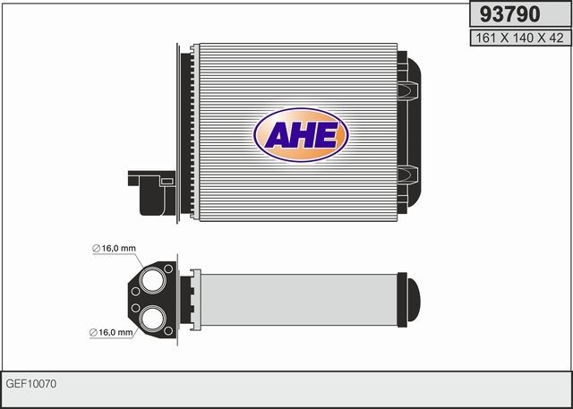 AHE Heater matrix Article number: 93790 cheaply