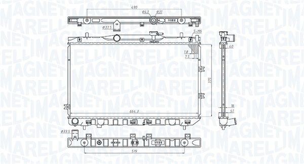 MAGNETI MARELLI Starter motor Article number: 944280555360 cheaply