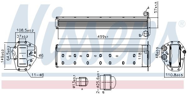 NISSENS Intercooler Article number: 961227 cheaply