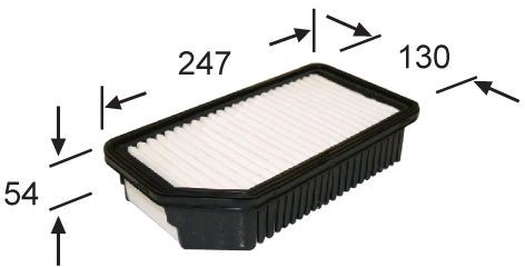 JS ASAKASHI Luftfilter Varenummer: A3001 billige