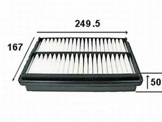 JS ASAKASHI Air filter Article number: A865J cheaply