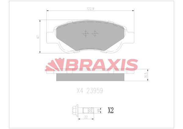 BRAXIS Piduriklotsid Artikli number: AB0010 soodsalt