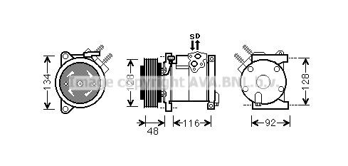 PRASCO Heater matrix Article number: AB6008 cheaply