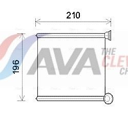AVA COOLING SYSTEMS Soojusvaheti, salongiküte Artikli number: AIA6385 soodsalt