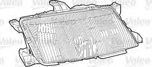 VALEO Headlight lens Article number: 087342 cheaply