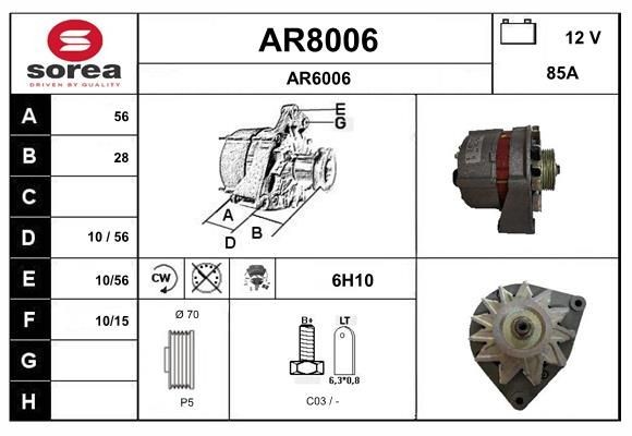 SNRA Generator Varenummer: AR8006 billige