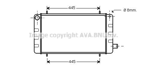 PRASCO Engine radiator Article number: AU2002 cheaply
