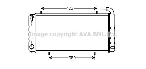PRASCO Engine radiator Article number: AU2102 cheaply