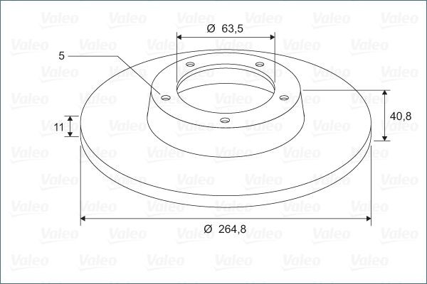 VALEO Handbrake shoes Article number: 128903 cheaply
