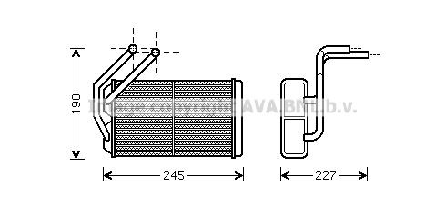 PRASCO Heater matrix Article number: AU6176 cheaply
