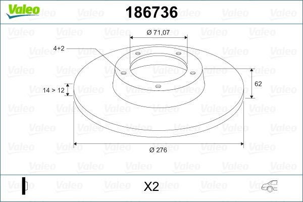 VALEO Piduriketas Artikli number: 186736 soodsalt