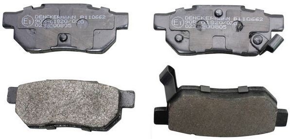 DENCKERMANN Brake pad set Article number: B110662 cheaply