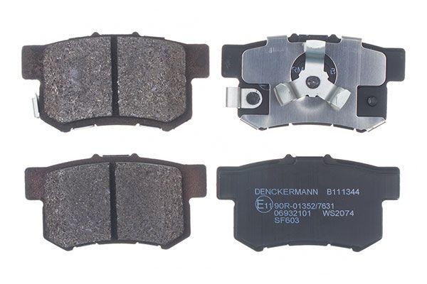 DENCKERMANN Bremseklosser artikkelnummer: B111344 billig