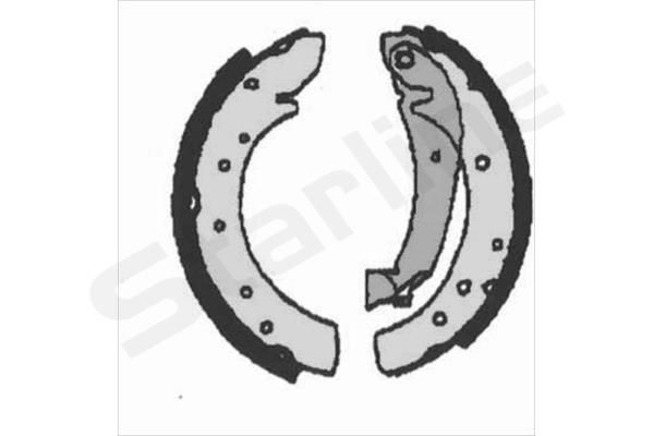 STARLINE Brake Shoe Set Article number: BC 07120 cheaply