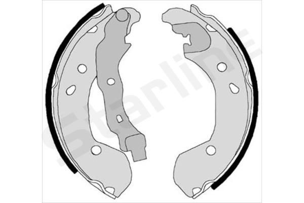 STARLINE Brake Shoe Set Article number: BC 08180 cheaply