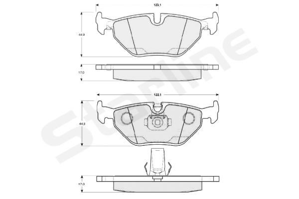 STARLINE Brake pad set Article number: BD S819P cheaply