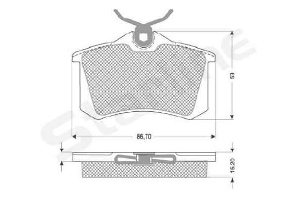 STARLINE Brake pad set Article number: BD S831P cheaply