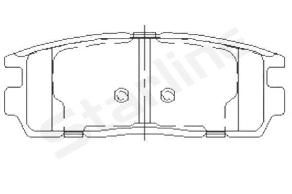 STARLINE Brake pad set Article number: BD S851P cheaply