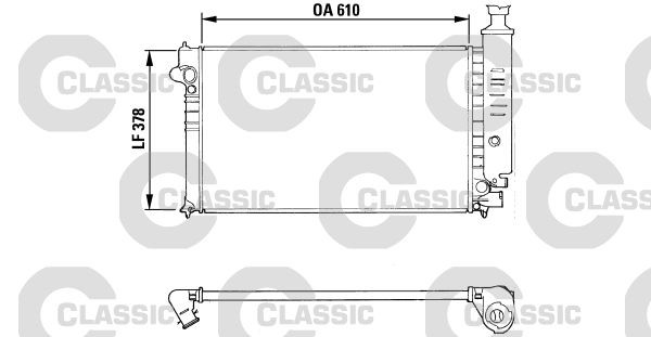 VALEO Engine radiator ContiClassic Article number: 310919 cheaply