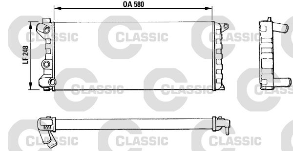 VALEO Engine radiator ContiClassic Article number: 311392 cheaply