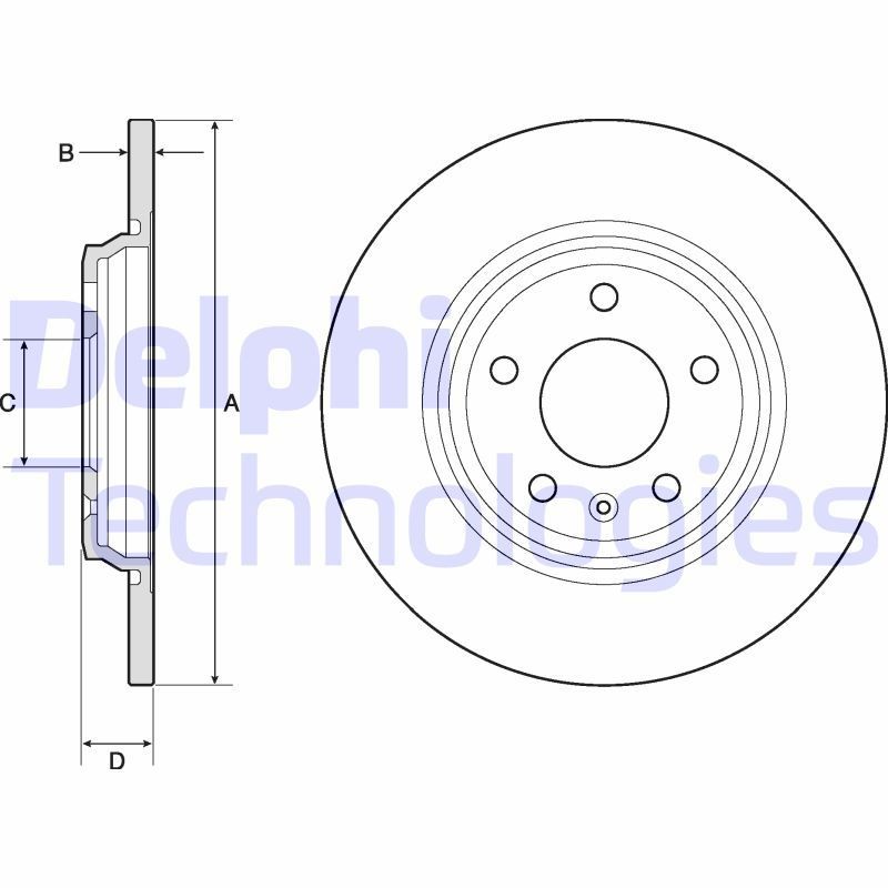 DELPHI Bremseskive Varenummer: BG4800C billige