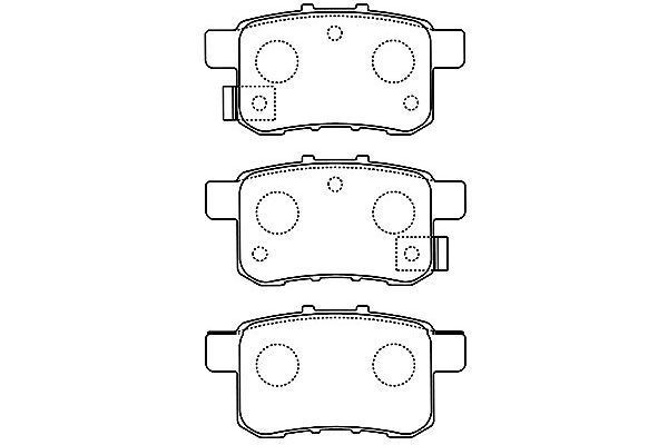 KAVO PARTS Brake pad set Article number: BP-2057 cheaply