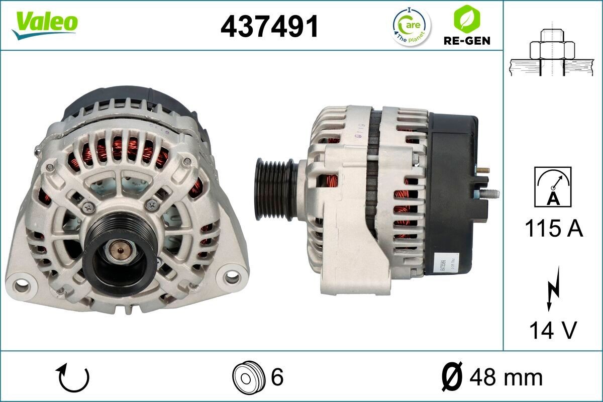 VALEO Generaator Artikli number: 437491 soodsalt